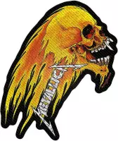 Metallica Patch Flaming Skull Cut-Out Multicolours