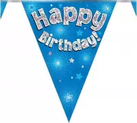 Slinger ‘Happy Birthday!’ Blauw - 3.9 Meter