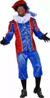 Pieten kostuum Tormolinos kleur blauw-rood maat XL