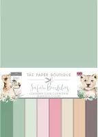 The Paper Boutique Gekleurd Karton - Safari Buddies - A4 - 4x8 kleuren