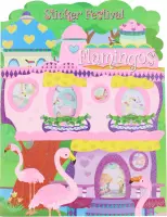 Sticker festival - Stickerboek “Flamingo Roze”