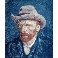Schilderenopnummers.com® - Schilderen op nummer volwassenen - Zelfportret Vincent van Gogh - 50x40 cm - Paint by numbers