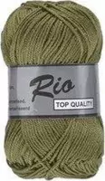Lammy yarns Rio katoen garen - midden mos groen (380) - naald 3 a 3,5mm - 10 bollen