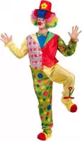 Carnival Toys Verkleedkostuum Clown Heren Polyester Maat M