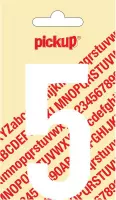 Pickup plakcijfer Nobel 120mm wit 5 - 310121205