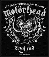 Motorhead Patch Ball & Chain Zwart