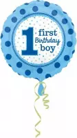 Folie ballon boy first birthday
