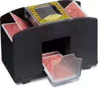 kaartenschudmachine 4 decks - automatisch kaartenschudder - elektrisch - zwart