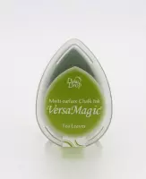 GD60 Versamagic dewdrop inktkussen - krijt pastel tea leaves - blad groen stempelkussen - grasgroen small