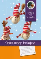 DIY wolvilt pakket: Sneeuwpop bolletjes