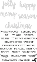 Kaisercraft decorative die & stamp christmas words