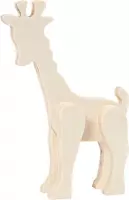 Dierfiguur, giraf, h: 19 cm, b: 14 cm, triplex, 1stuk