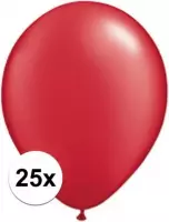 Qualatex ballonnen Ruby rood 25 stuks