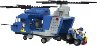 Politiehelikopter Bouwset - 390 Bouwstenen - 4 minifiguren - Replica Lego