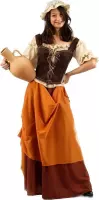 Middeleeuwen & Renaissance Kostuum | Waardin Herberg De Gevulde Kruik | Vrouw | Maat 38 | Bierfeest | Verkleedkleding