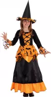 CARNIVAL TOYS - Vleermuis heks kostuum met hoed voor meisjes - 146 (10-11 jaar)
