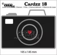 Crealies Cardzz no 18 Camera CLCZ18 105x145mm