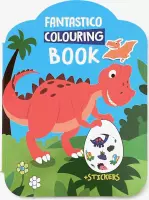 Fantastico Colouring Book - Dinosaurus - Kleurboek - Stickerboek