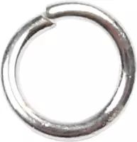 Creotime Ring, rond,  0,7 mm, verzilverd, SP, 500 stuks