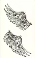 Tattoo Angel Wings|Engelen Vleugels|Nep Tattoo|Plak Tattoo|Cabantis|Festival