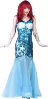Zeemeermin jurk blauw 36-38 (s/m)