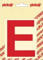 Pickup plakletter Helvetica 100 mm - rood E
