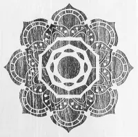 Groot sjabloon mandala bloem | dot painting | Stippen