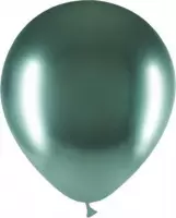 Groene Ballonnen Chroom 30cm 10st