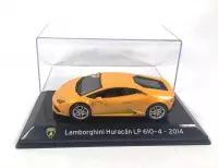 Lamborghini Huracán LP 610-4 2014 (Geel) (10 cm) 1/43 Atlas - Modelauto - Schaalmodel - Model auto - Miniatuurauto - Miniatuur autos