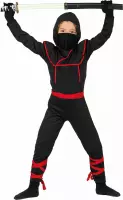 Fiestas Guirca Verkleedkostuum Ninja Polyester Zwart Mt 140/146