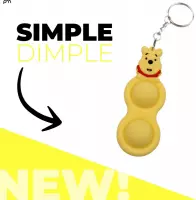 Simple Dimple - Fidget Toys - Pop It Fidget Toy - Sleutelhanger - winnie the pooh