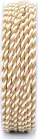 Luxe Cadeaulint Gedraaid Koord - Beige / Wit (25 meter lang & 3mm breed)