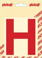 Pickup plakletter Helvetica 100 mm - rood H