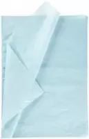 Tissuepapier, vel 50x70 cm,  14 gr, lichtblauw, 25vellen