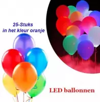 25-Stuks LED Ballonnen voor Elke Feestelijke Gelegenheid in Kleur Oranje
