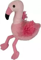 Pluche flamingo 15 cm
