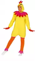 Guirca - Kip & Haan & Kalkoen & Kuiken & Eend Kostuum - Kakelende Kip - Vrouw - geel - Maat 44-46 - Carnavalskleding - Verkleedkleding