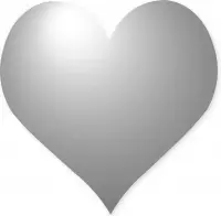 Zilverfolie sticker in de vorm van een hartje - 24 stuks - 3,5 cm