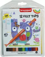 Bruynzeel Kids 12 driekantige kleurpotloden met slijper