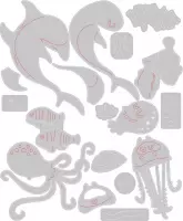 Sizzix Thinlits Snijmal Set - Under The Sea #1 Colorize By - 22 stuks