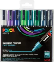 Uni Posca Stiften Cool Colors PC5M 2.5 mm lijn