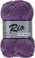 Lammy yarns Rio katoen garen - licht paars (849) - naald 3 a 3,5mm - 10 bollen