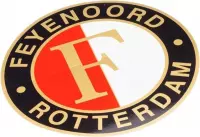 Feyenoord Sticker Gouden Logo, Middel, 10cm