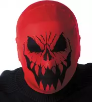 PARTYPRO - Rode monster kap voor volwassenen Halloween - Maskers > Integrale maskers