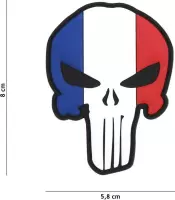 Embleem 3D PVC Punisher Frans