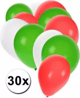 30x Ballonnen in Bulgaarse kleuren