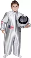 Zilveren astronauten kostuum voor kinderen 5-7 jaar