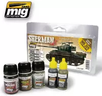 AMMO MIG 7427 Fury Sherman Set Effecten set