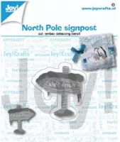 Joy!Crafts Snij- embos- debosstencil Noordpool bord