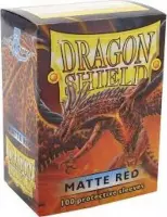 100 hoesjes Dragon Shield MATTE Red Standaard Maat Card Sleeves